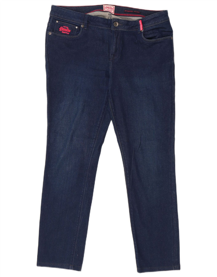 Jeans skinny da donna vestibilità standard SUPERDRY W32 L28 cotone blu