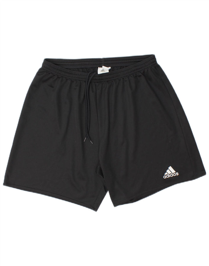 Pantaloncini sportivi da uomo Adidas grandi in poliestere nero