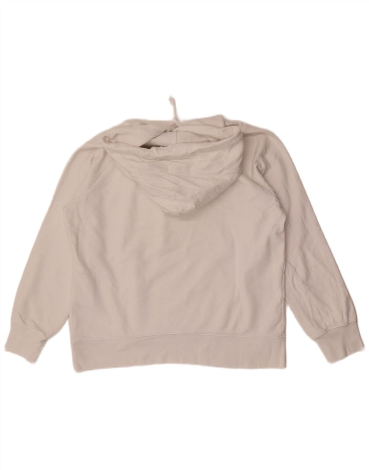 Maglione con cappuccio grafico da donna Levi's UK 14 cotone bianco medio