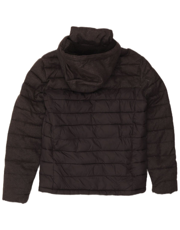 Giacca imbottita con cappuccio da uomo Superdry UK 36 Small Poliestere grigio