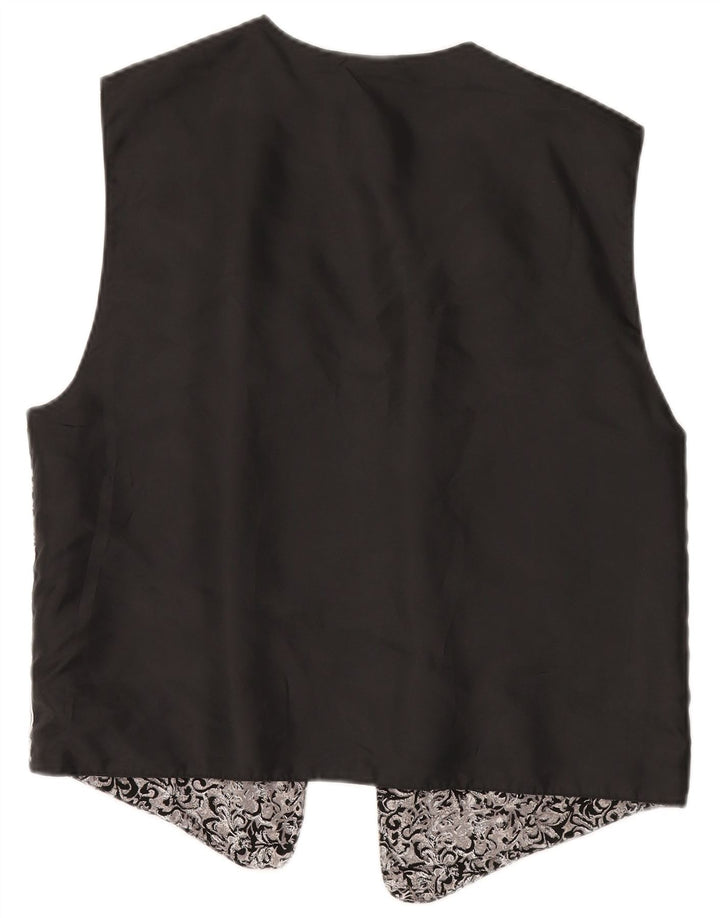 Gilet da donna vintage UK 18 XL Poliestere patchwork multicolore