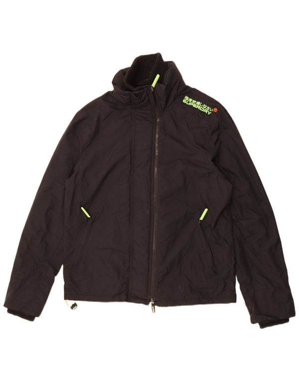 Giacca a vento da uomo Superdry Windcheater UK 42 XL nylon nero