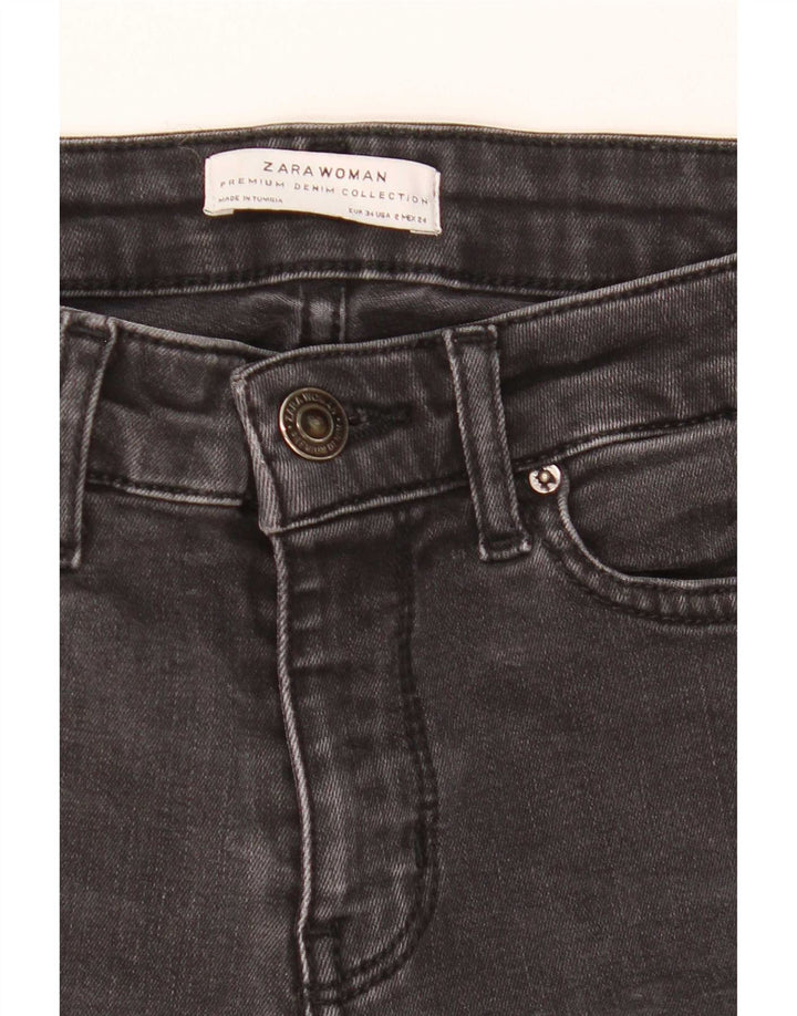 Jeans svasati da donna Zara EU 34 2XS W24 L31 Grigio