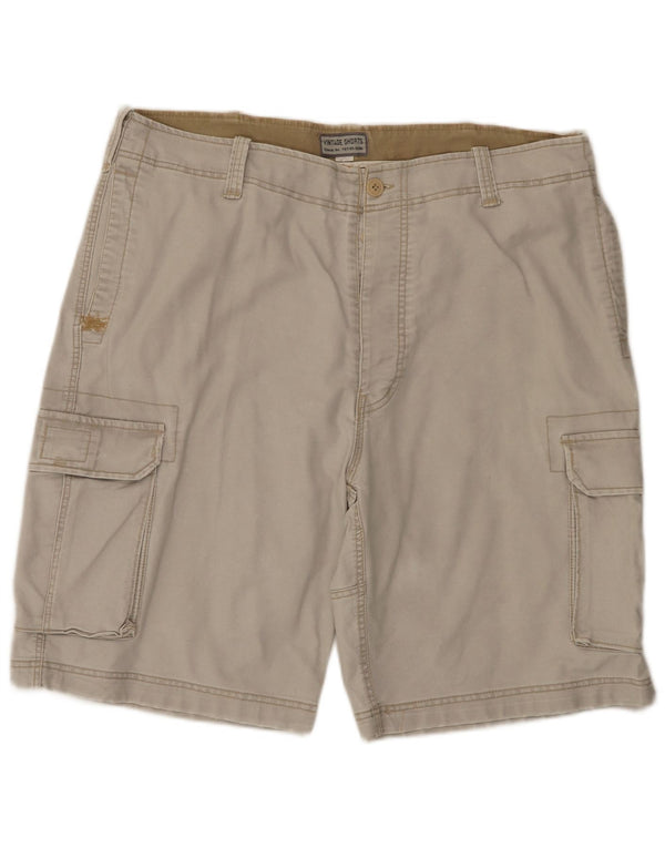 Pantaloncini cargo vintage da uomo 2XL W42 in cotone grigio
