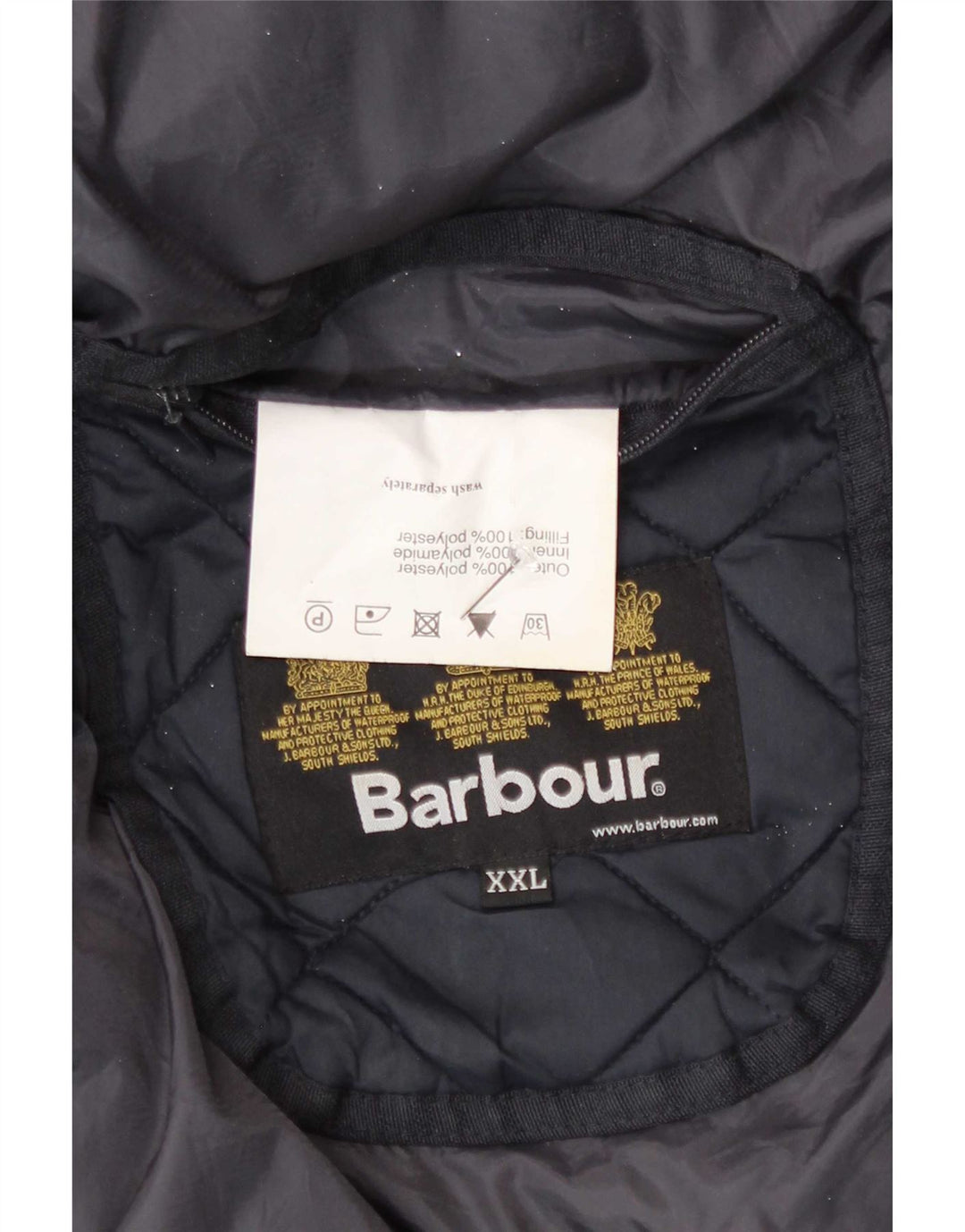 Giacca trapuntata da uomo Barbour UK 44 2XL poliestere blu navy