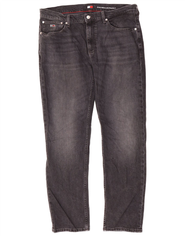 Jeans dritti Ryan da uomo Tommy Hilfiger W32 L30 cotone grigio