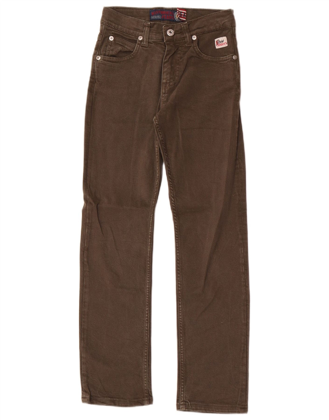 Jeans dritti da ragazzo Roy Rogers 9-10 anni W22 L26 Cachi