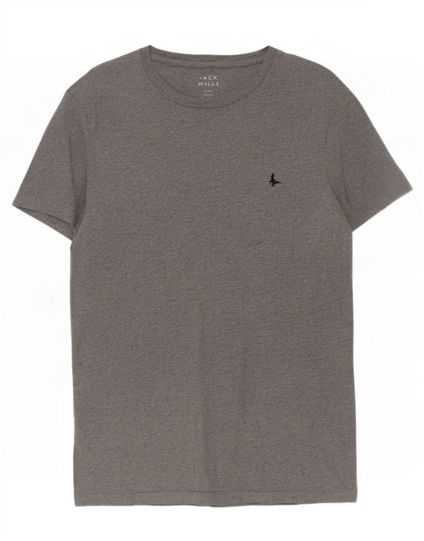 T-shirt da uomo Jack Wills Top piccola grigia chiazzata