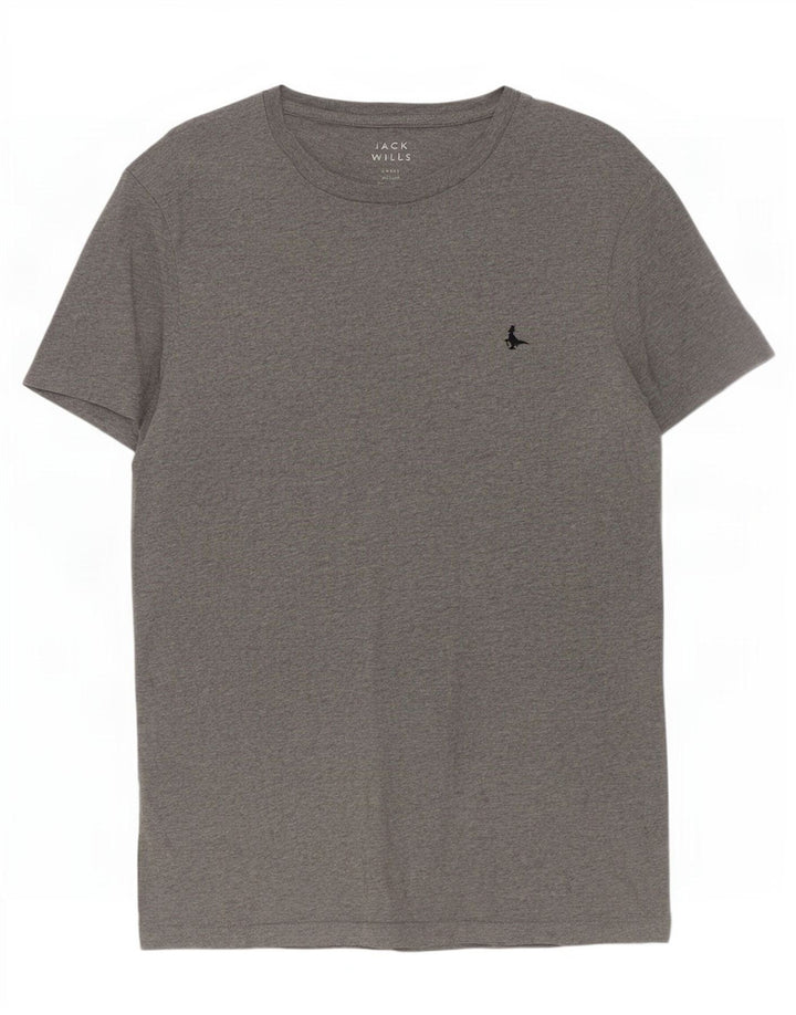 T-shirt da uomo Jack Wills Top piccola grigia chiazzata