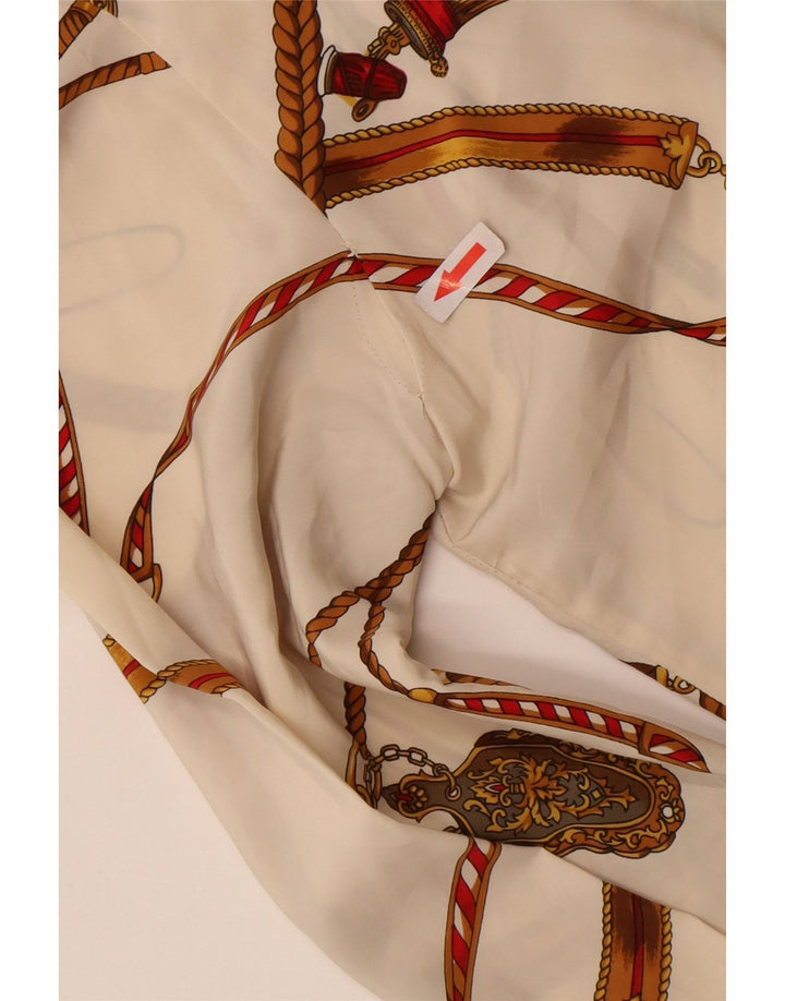 Camicetta da equitazione da donna vintage UK 14 grande multicolore