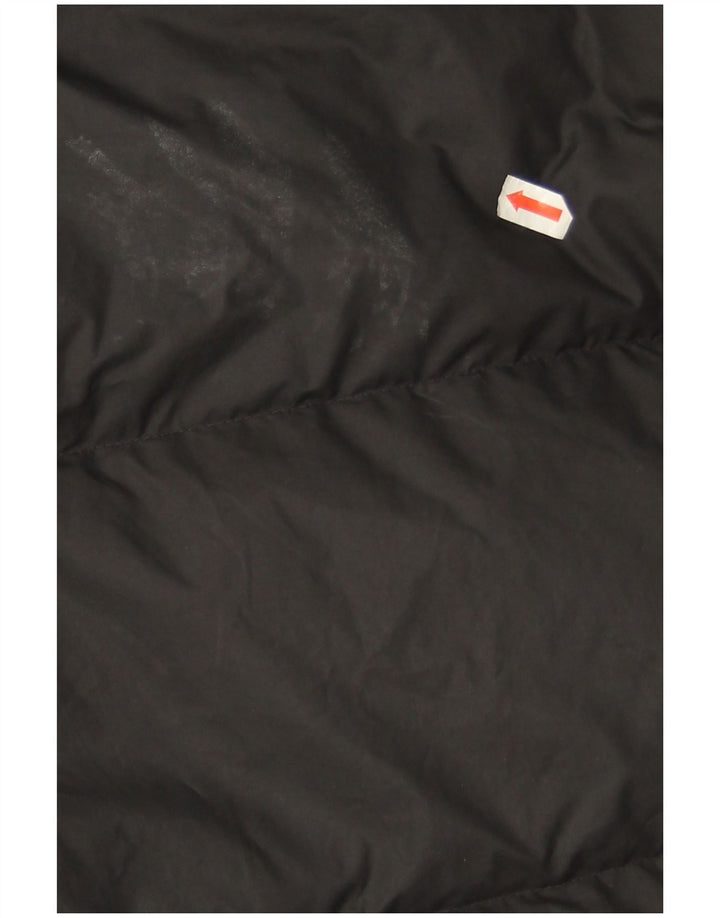 Cappotto imbottito con cappuccio Nike da uomo UK 36 piccolo poliestere nero