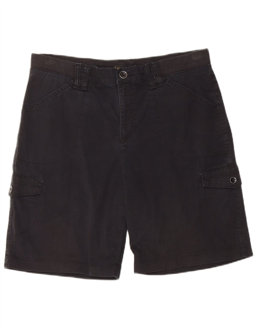 Pantaloncini cargo LEE da donna a vita media con vestibilità comoda W34 Large neri