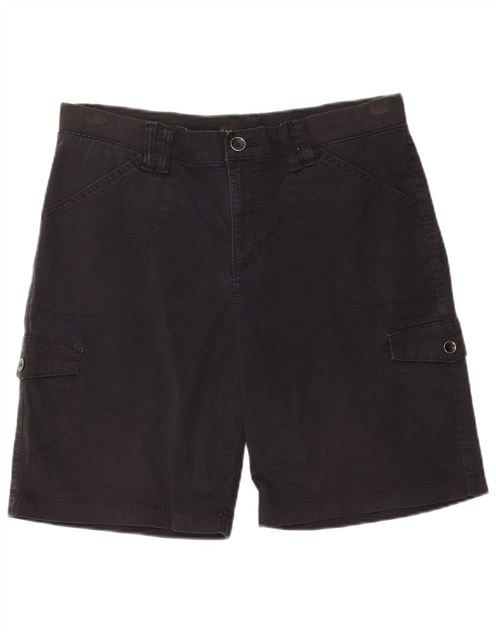 Pantaloncini cargo LEE da donna a vita media con vestibilità comoda W34 Large neri