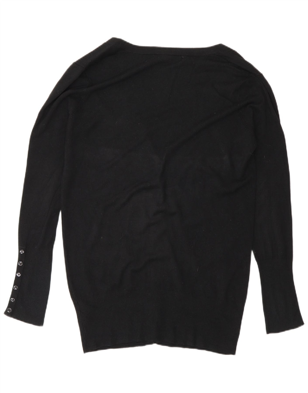 Maglione cardigan da donna Zara UK 16 grande rayon nero