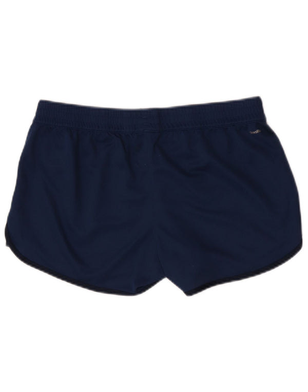 Pantaloncini sportivi Adidas Climalite da donna UK 12/14 Poliestere blu navy medio