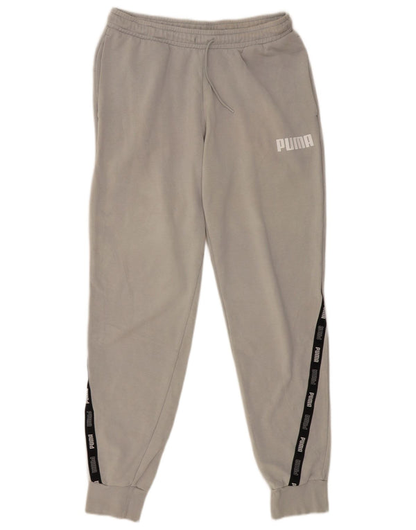Pantaloni da tuta con grafica PUMA da uomo Joggers grigio medio color block