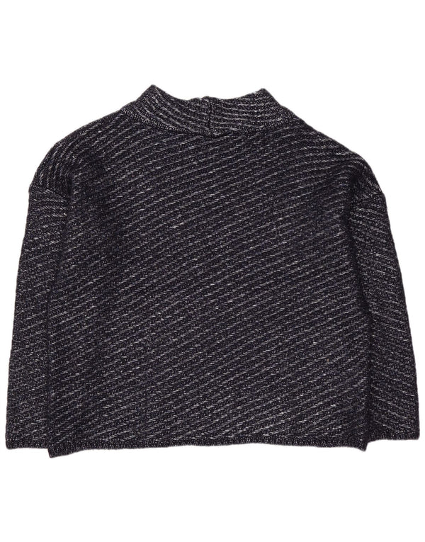 Marks & Spencer Maglione a collo alto da donna UK 20 2XL Blu navy