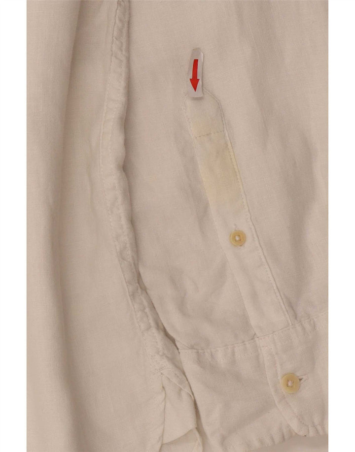 Camicia Timberland da uomo vestibilità regolare grande lino bianco