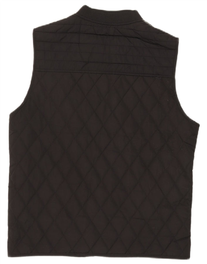 Gilet trapuntato da uomo Zara UK 38 medio nero poliestere