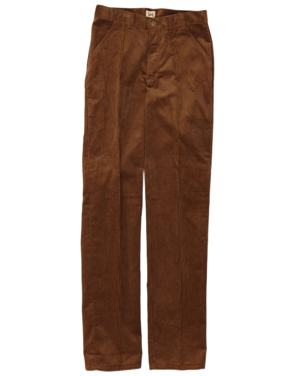 Pantaloni dritti da uomo in velluto a coste Lee W30 L36 in cotone marrone