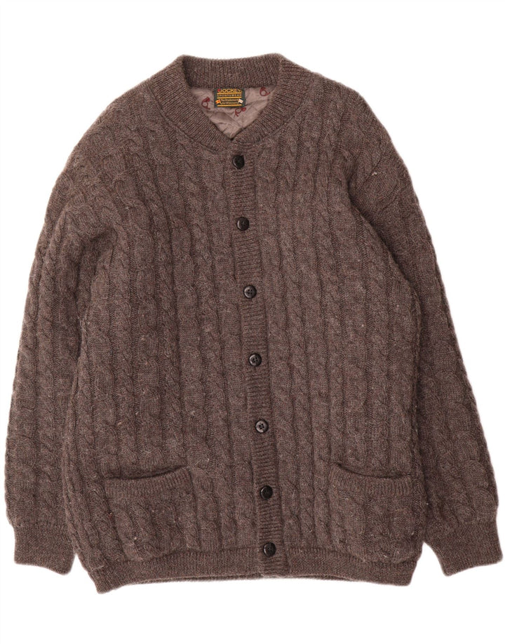 Giubbotto bomber in maglia da uomo Jockey IT 54 2XL Lana grigia