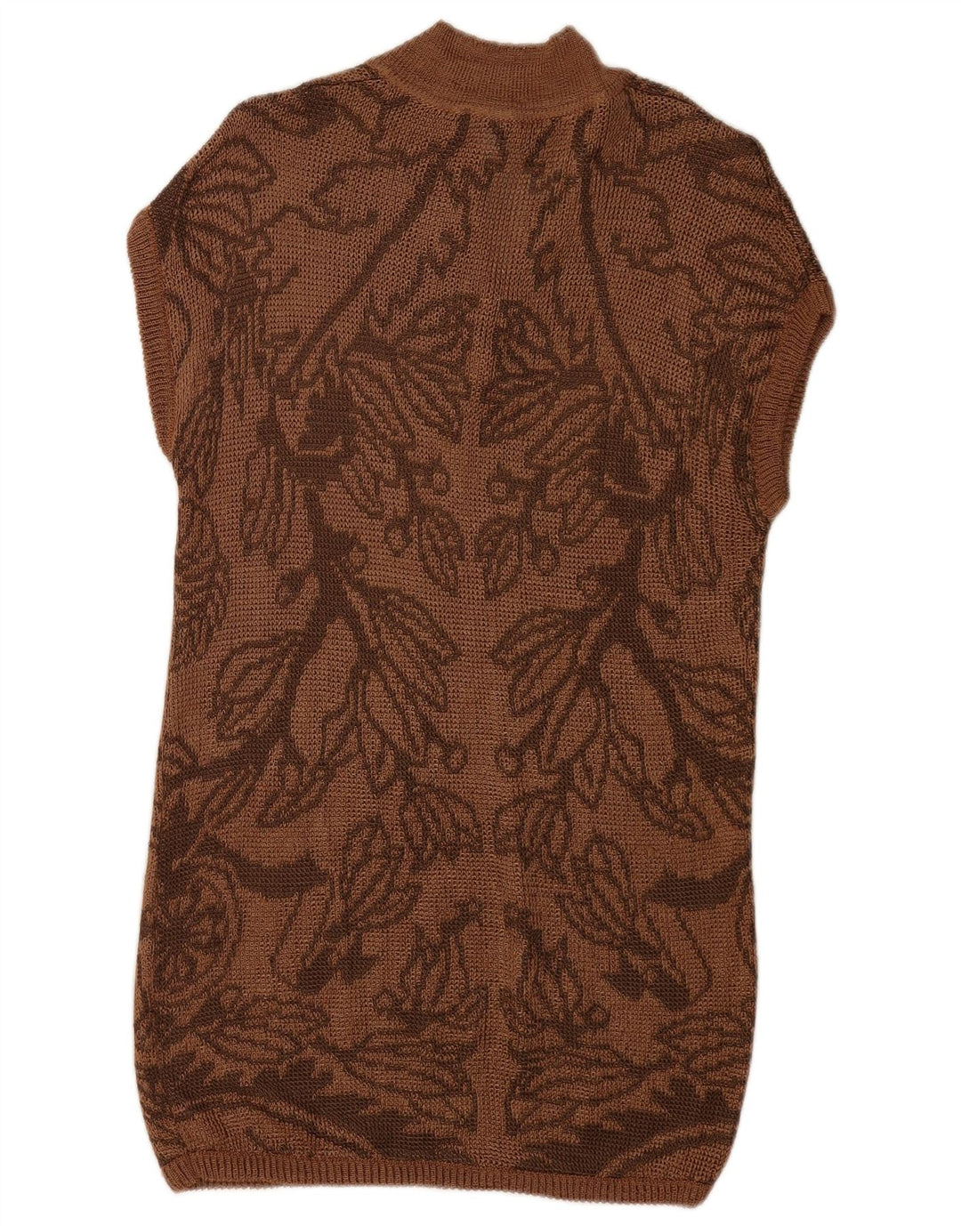 Abito maglione senza maniche da donna Magic IT 42 Viscosa floreale marrone medio
