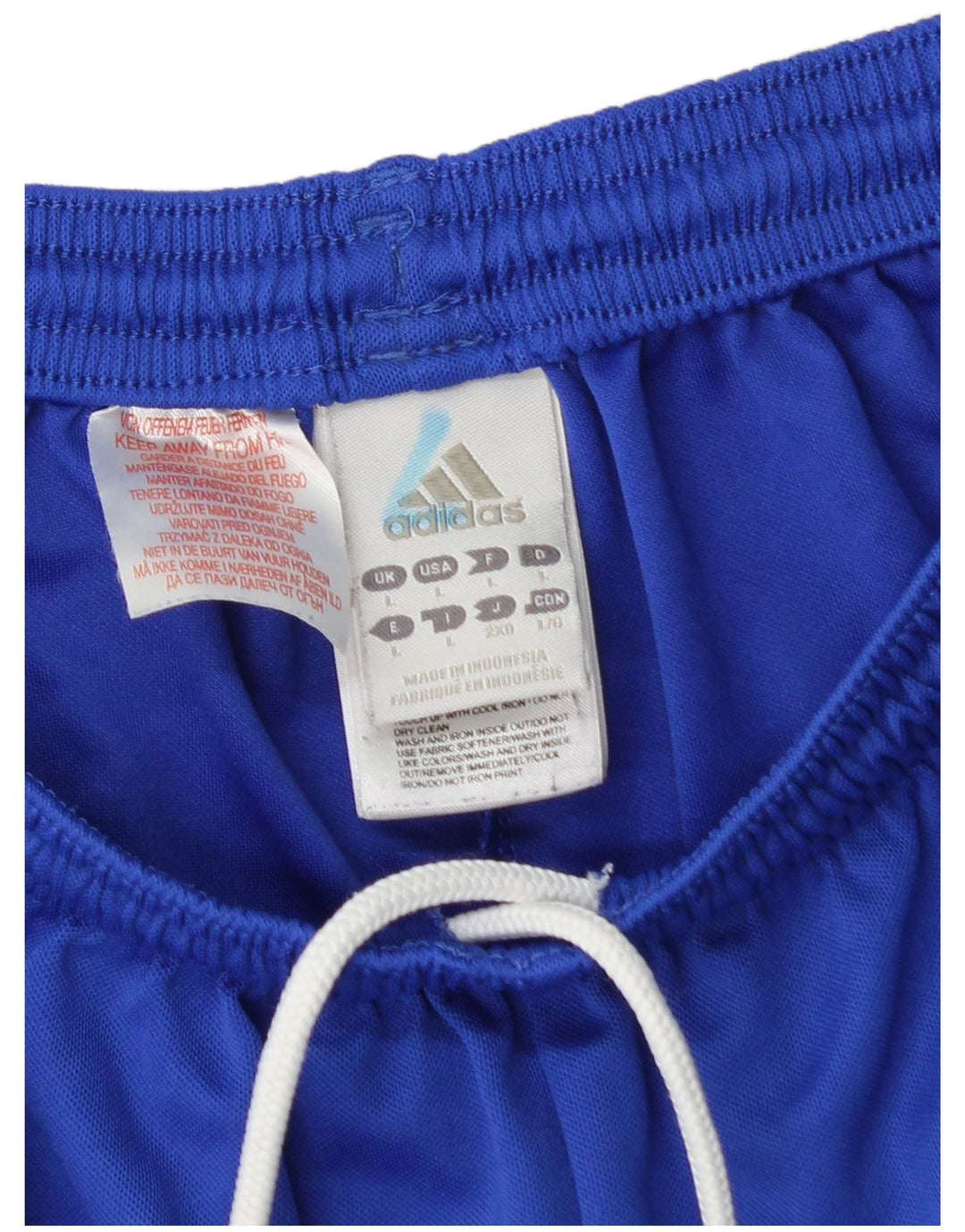 Pantaloncini sportivi ADIDAS Climalite da uomo, grandi, in poliestere blu