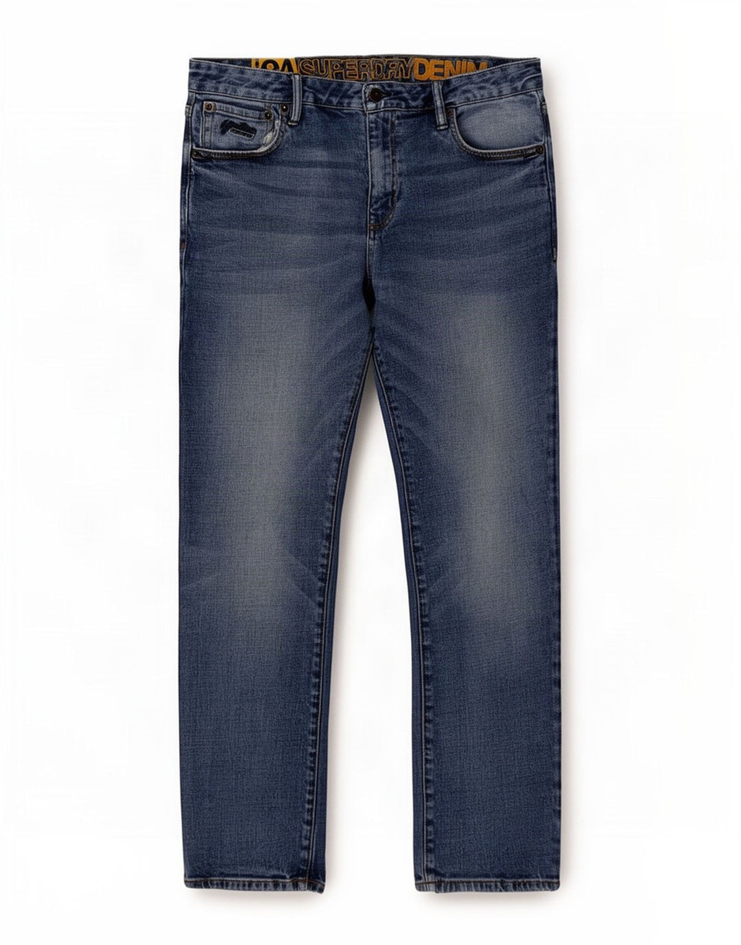 Jeans dritti da uomo Superdry W34 L29 cotone blu