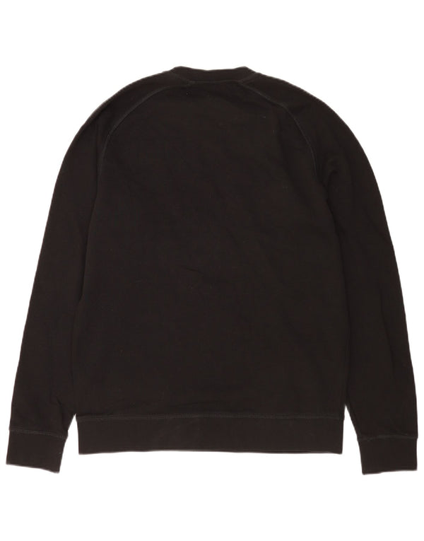 Felpa da uomo Hugo Boss maglione medio cotone nero