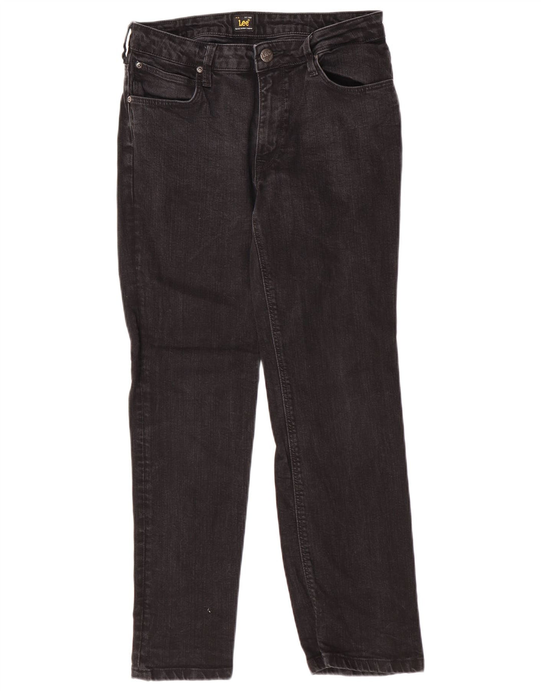 Jeans dritti Marion da donna Lee W30 L28 cotone nero