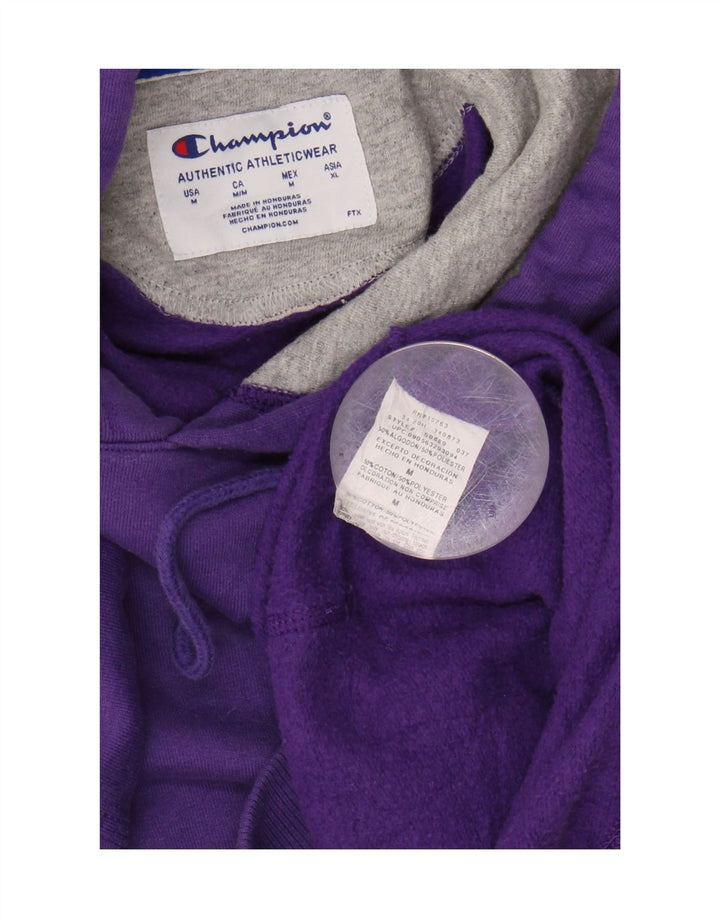 CHAMPION Mens Hoodie Jumper Medium Purple Cotton Vintage Champion and Second-Hand Champion from Messina Hembry 