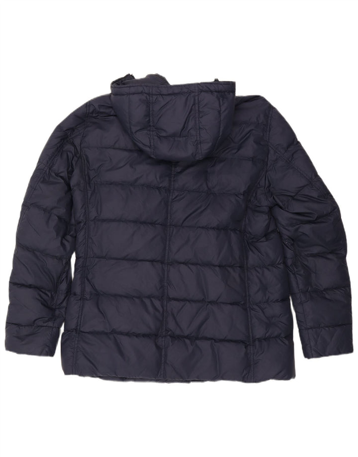 Giacca imbottita con cappuccio da uomo Herno UK 38 medio blu navy