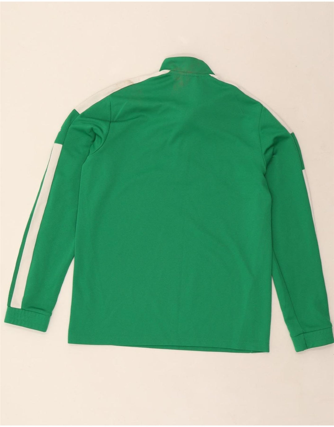 ADIDAS Boys Pullover Tracksuit Top 15-16 Years Green