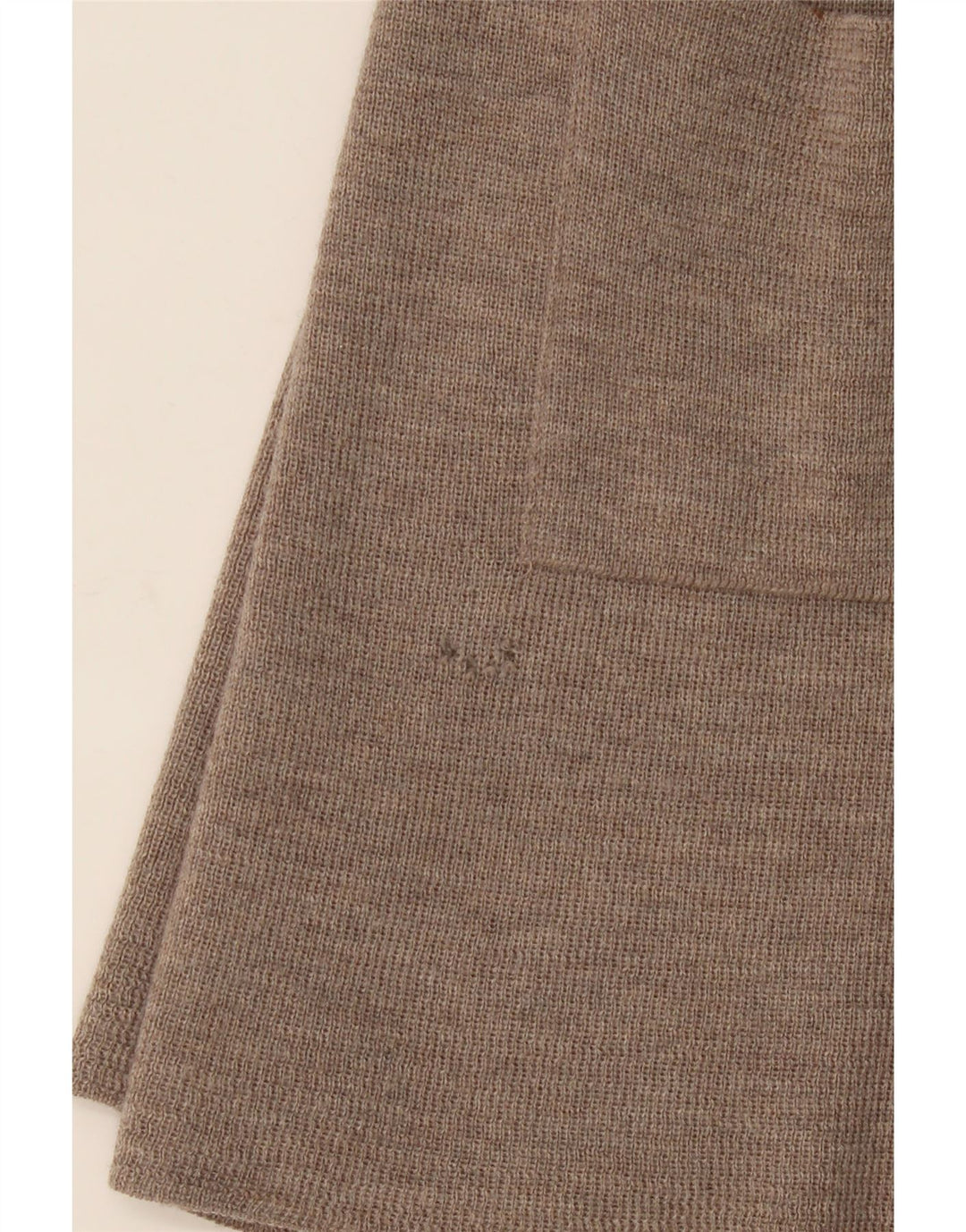Maglione cardigan aperto lungo da donna Orvis UK 14 Lana merino beige medio