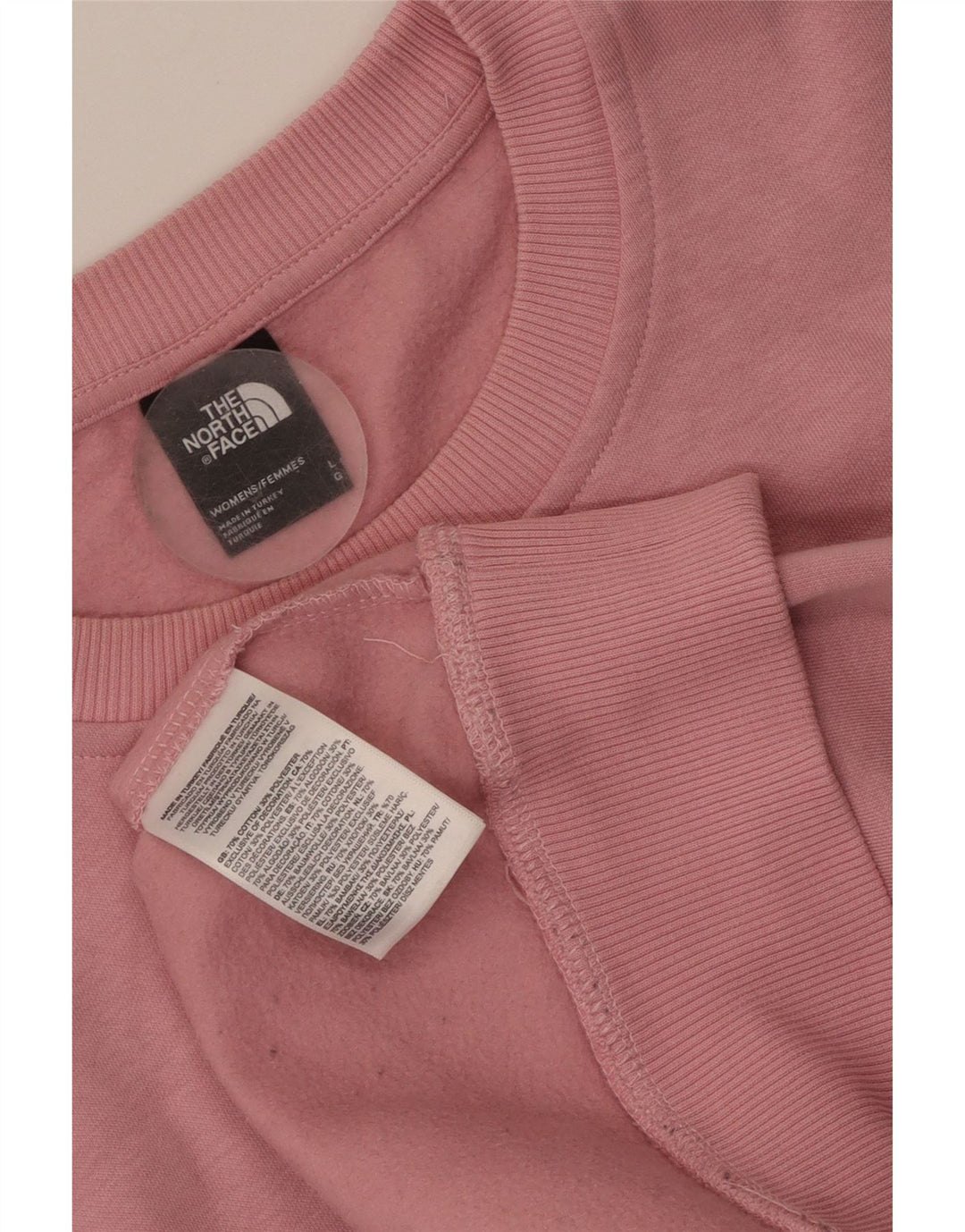 Felpa oversize con grafica da donna The North Face UK 16 Large Rosa