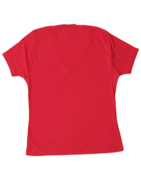 T-shirt da donna LACOSTE taglia 42 grande in cotone rosa