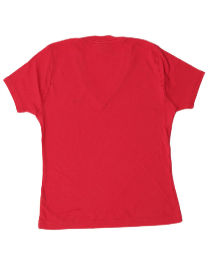 T-shirt da donna LACOSTE taglia 42 grande in cotone rosa