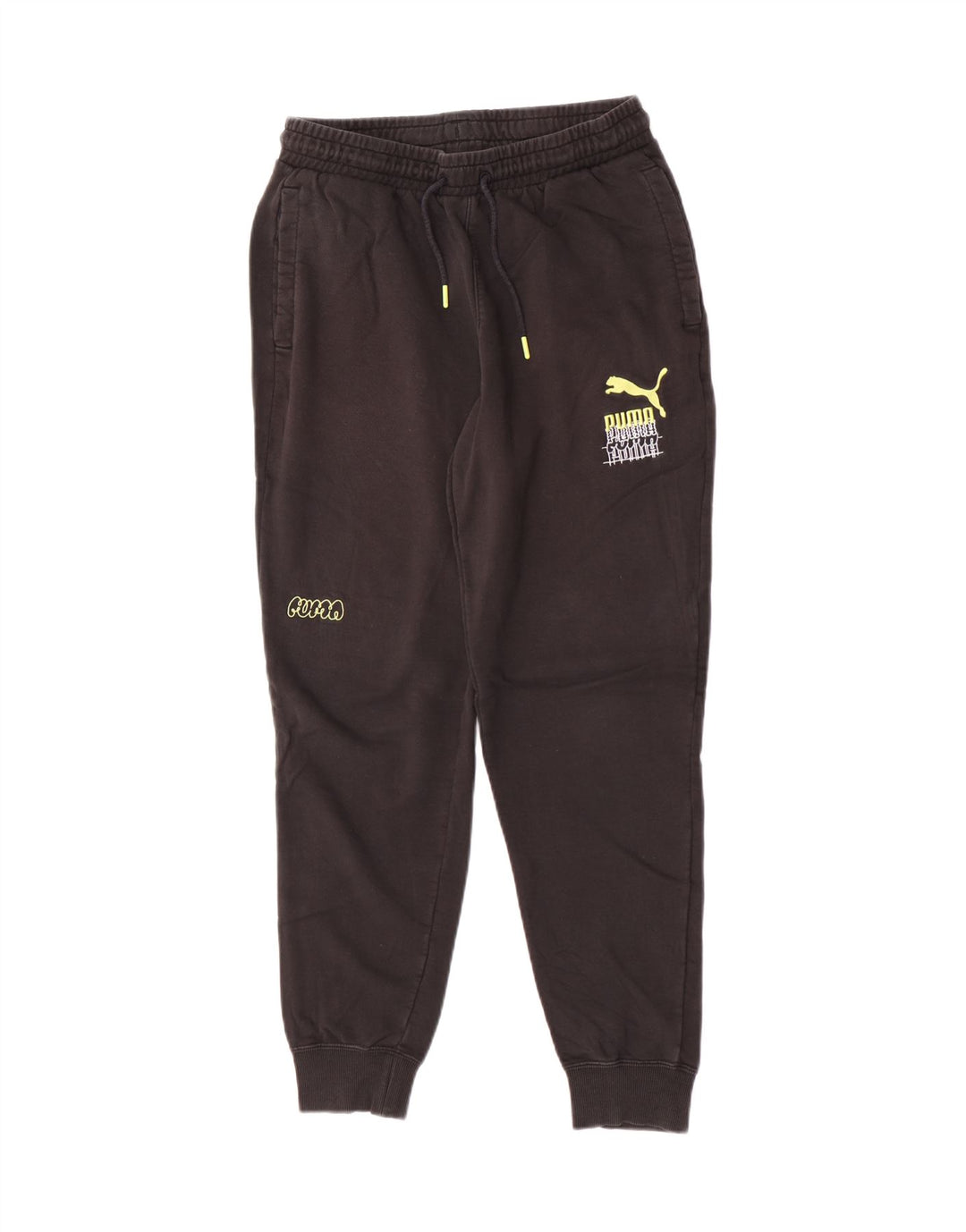 Pantaloni da tuta con grafica Puma da uomo, pantaloni da jogging, colore medio nero