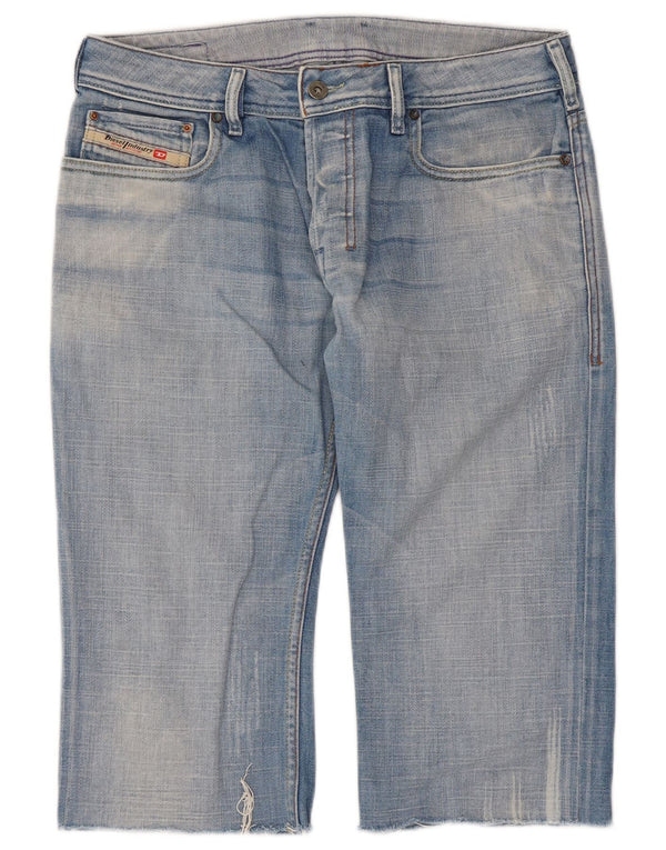 Pantaloncini di jeans da uomo Diesel W30 cotone blu medio