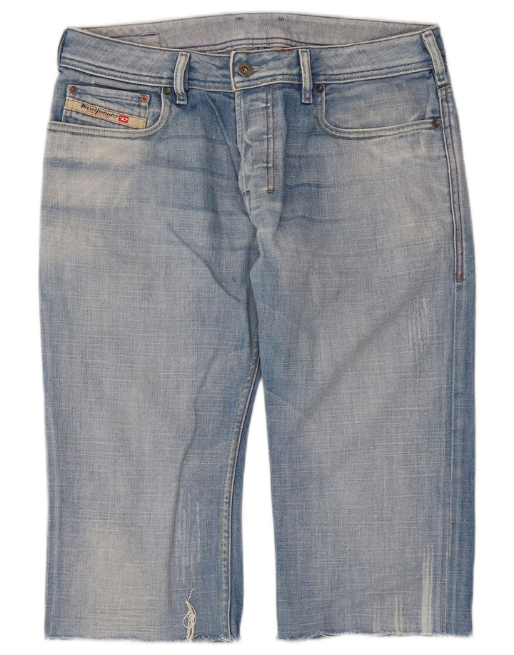 Pantaloncini di jeans da uomo Diesel W30 cotone blu medio