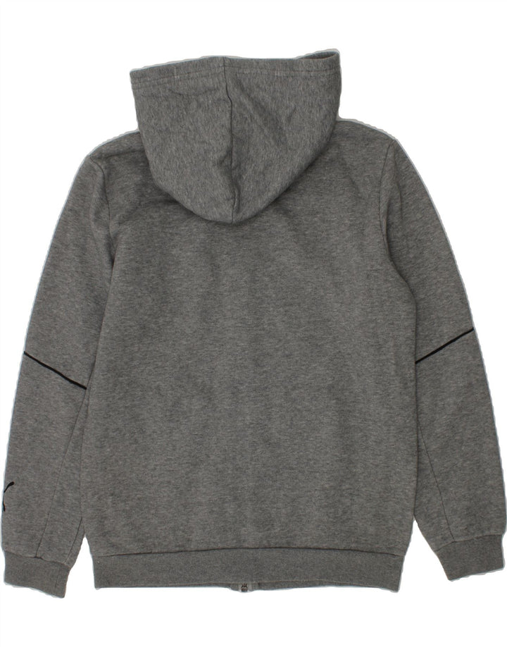 PUMA Boys Graphic Zip Hoodie Sweater 11-12 Years Grey Vintage Puma and Second-Hand Puma from Messina Hembry 