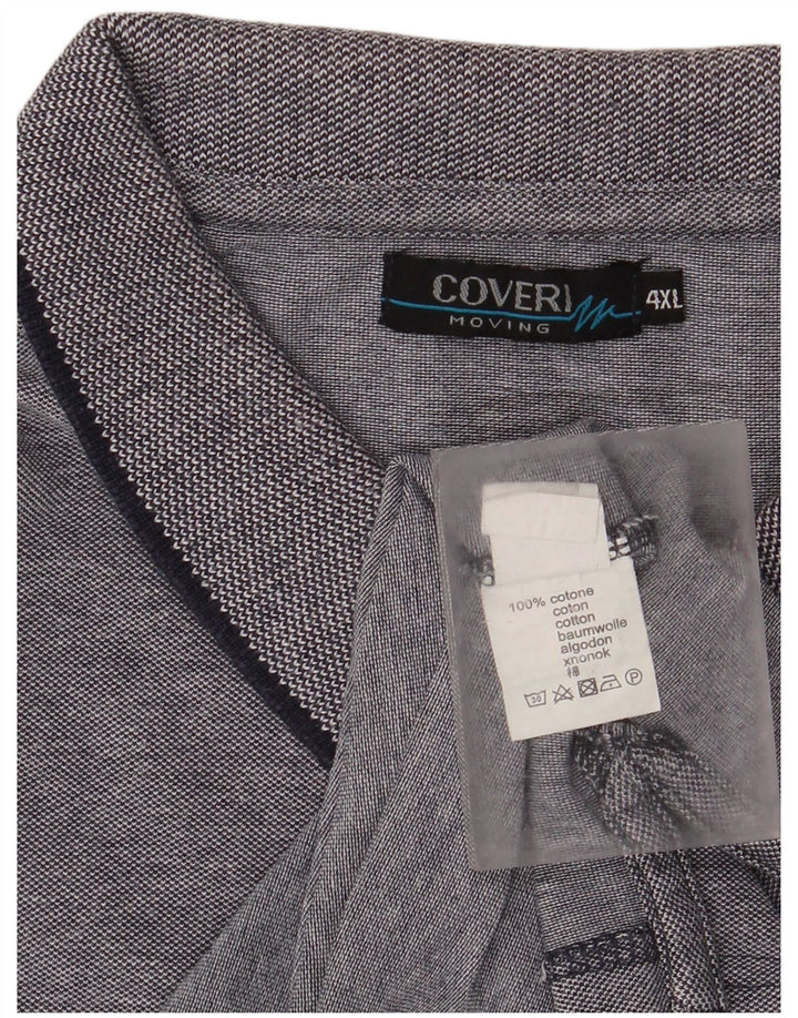 Polo da uomo Coveri 4XL in cotone grigio
