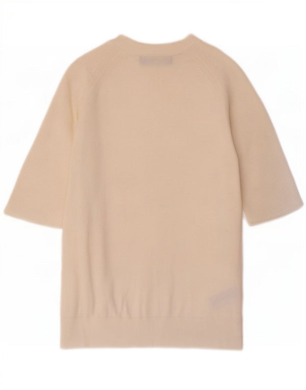 Maglione maglione con scollo a barca da donna Marks & Spencer UK 10 piccolo bianco sporco
