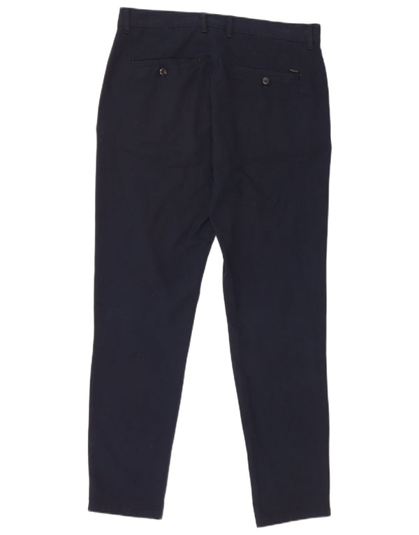 Zara Mens Slim Chino Trousers EU 40 Medium W31 L29 Navy Blue