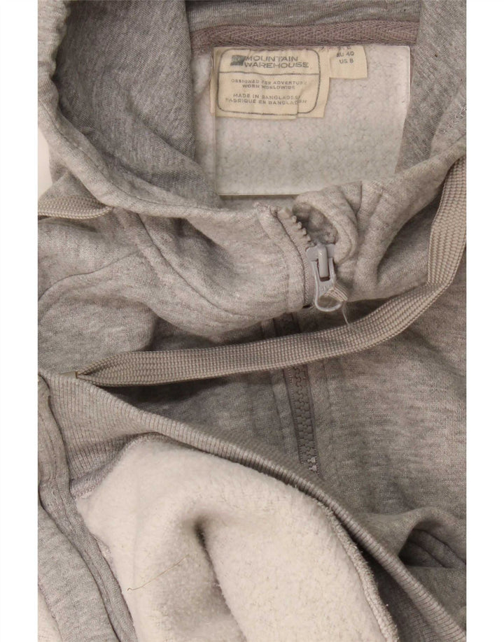 Felpa con cappuccio e zip da donna Mountain Warehouse UK 12 Grigio medio chiazzato