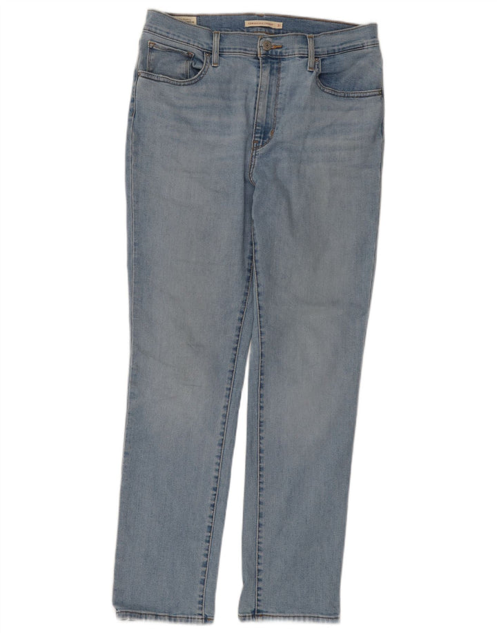 LEVI'S Jeans dritti a vita alta da donna 724 W31 L30 cotone blu