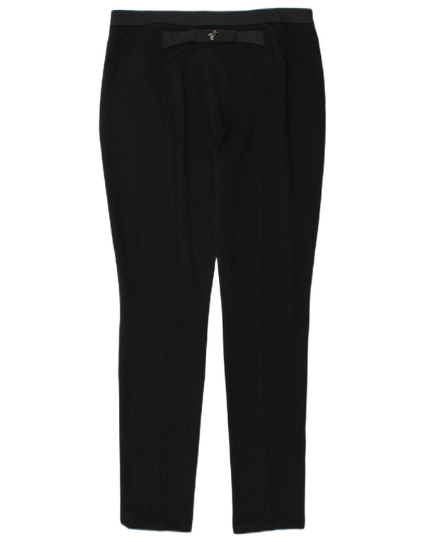 Pantaloni Skinny Casual da Donna TRUSSARDI IT 44 Medium W30 L29 Nero Viscosa