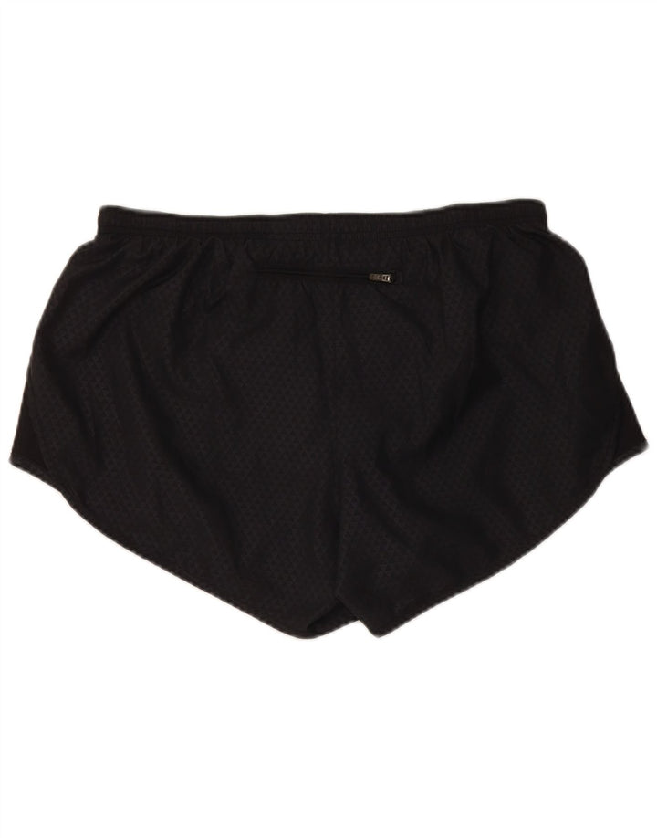 Pantaloncini sportivi Nike Dri Fit da donna UK 16 Large Nero Poliestere geometrico