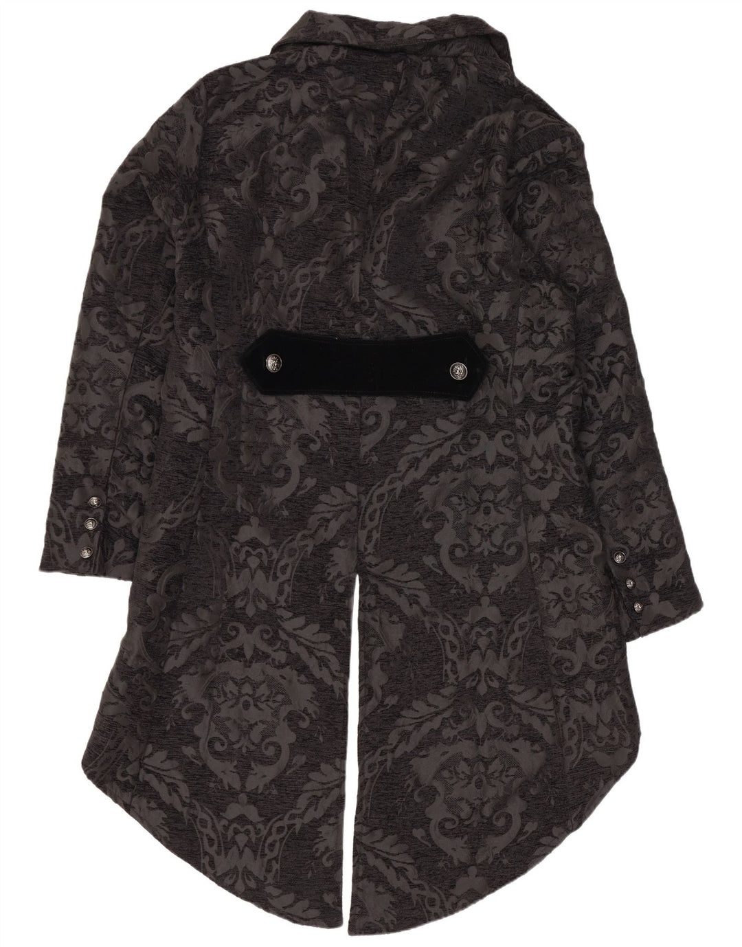 Giacca vintage da donna con frac e blazer UK 20 2XL Paisley nero