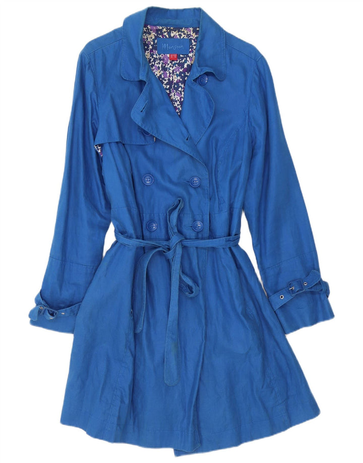 Trench da donna Monsoon UK 20 2XL Lino blu